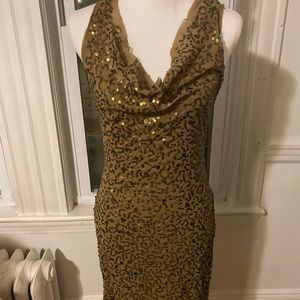 Sequined fitted dress